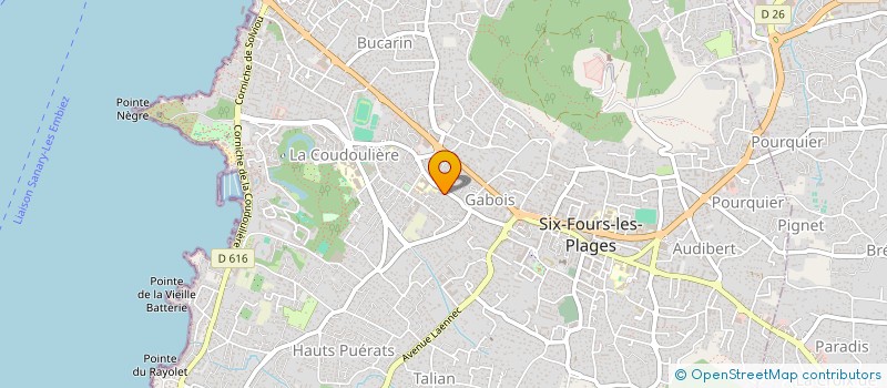 localisation de l'entreprise MONSIEUR PATRICK AMEVET à SIX-FOURS-LES-PLAGES