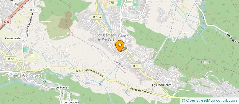 localisation de l'entreprise MONSIEUR PATRICK AMORETTI à GARDANNE
