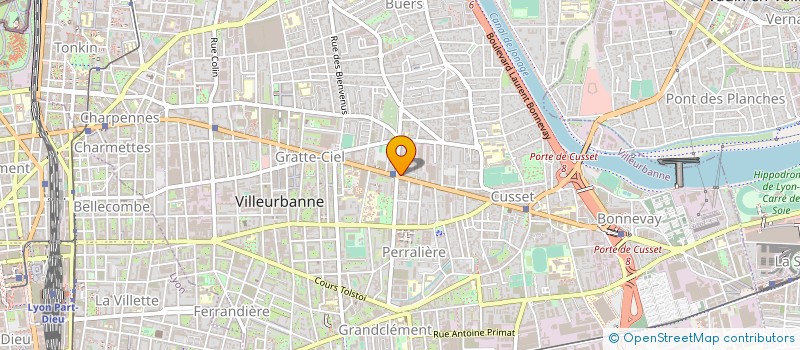 localisation de l'entreprise MONSIEUR PATRICK AMPERE  VILLEURBANNE