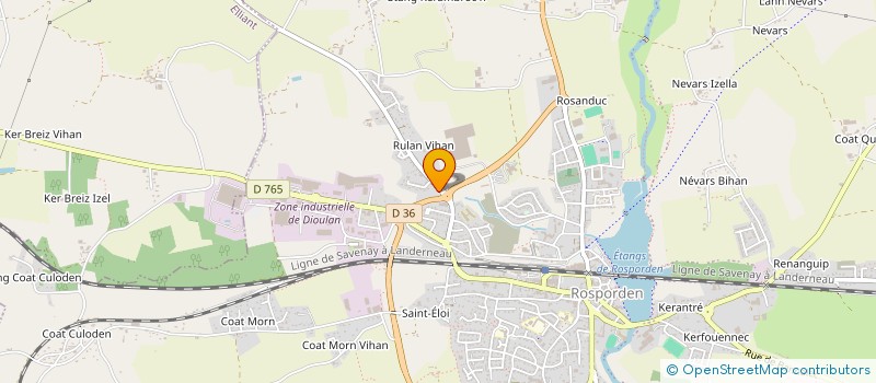 localisation de l'entreprise MONSIEUR PATRICK ANDRE  ROSPORDEN