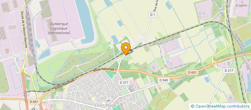 localisation de l'entreprise MONSIEUR PATRICK ANQUEZ  LOON-PLAGE