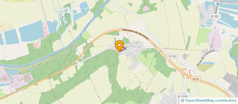 localisation de l'entreprise MONSIEUR PATRICK ANTUNES  SERMOISE