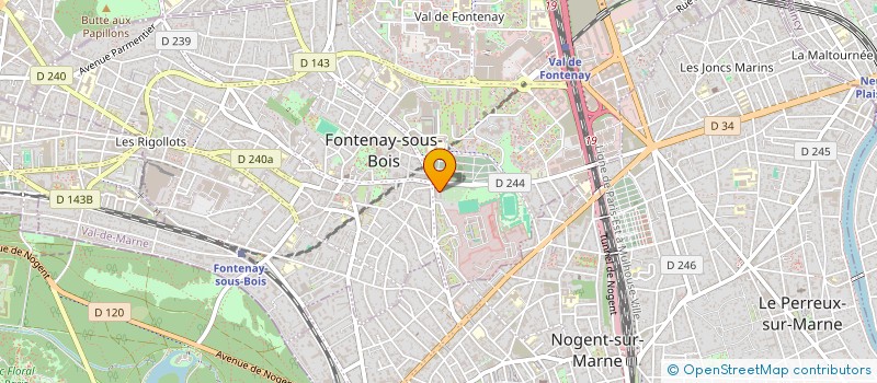 localisation de l'entreprise MONSIEUR PATRICK AOUATE à FONTENAY-SOUS-BOIS
