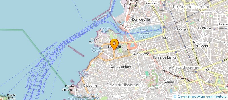 localisation de l'entreprise MONSIEUR PATRICK AOUIZERATE à MARSEILLE