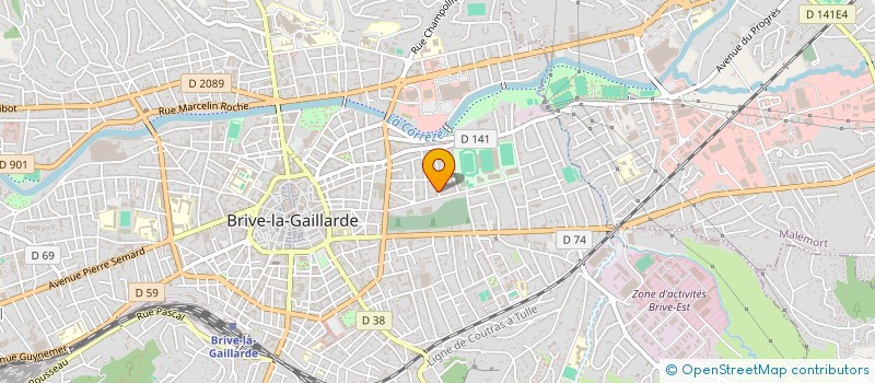 localisation de l'entreprise MONSIEUR PATRICK AOUSTIN  BRIVE-LA-GAILLARDE