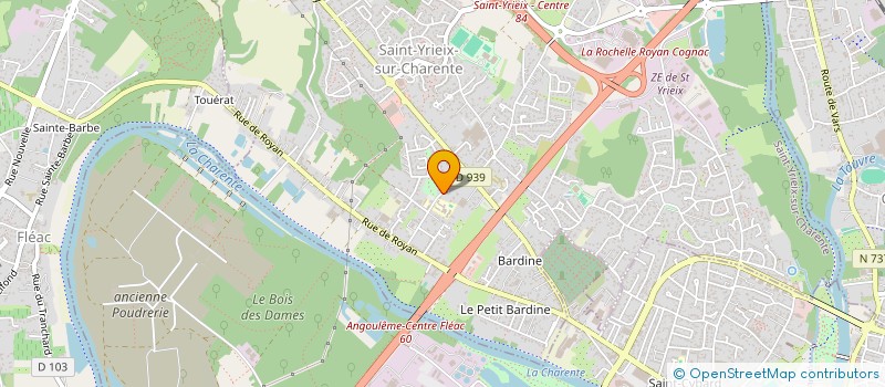 localisation de l'entreprise MONSIEUR PATRICK ARCHER à SAINT-YRIEIX-SUR-CHARENTE