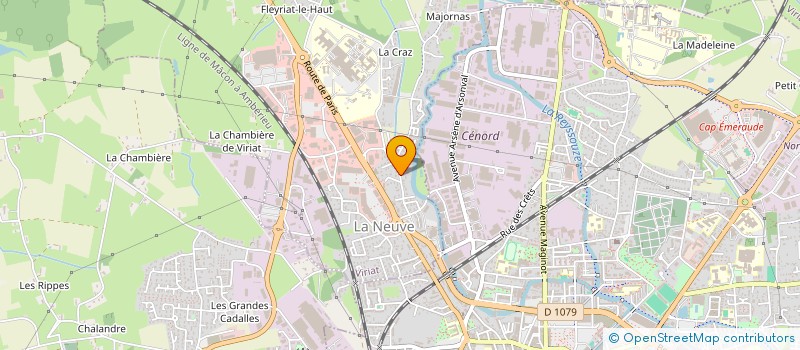 localisation de l'entreprise MONSIEUR PATRICK ARNAU  VIRIAT