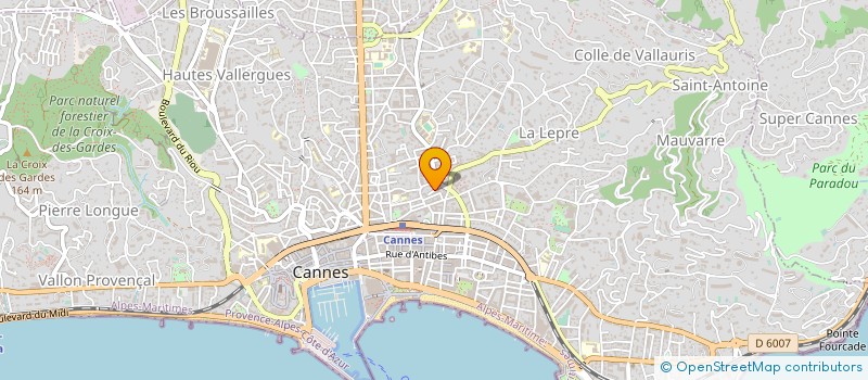 localisation de l'entreprise MONSIEUR PATRICK ARNOUX à CANNES