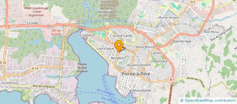 localisation de l'entreprise MONSIEUR PATRICK ARTHUR  POINTE-A-PITRE