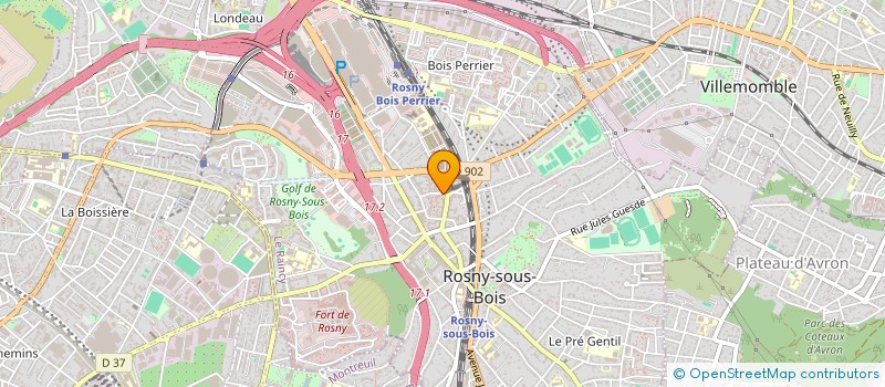localisation de l'entreprise MONSIEUR PATRICK ASFAUX à ROSNY-SOUS-BOIS