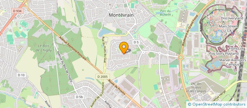 localisation de l'entreprise MONSIEUR PATRICK ASMAR  MONTEVRAIN