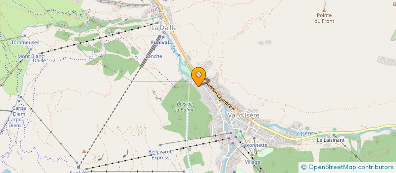 localisation de l'entreprise MONSIEUR PATRICK ASTIER  VAL D'ISERE