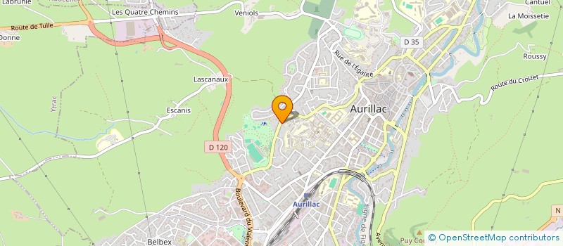 localisation de l'entreprise MONSIEUR PATRICK AUBERT à AURILLAC