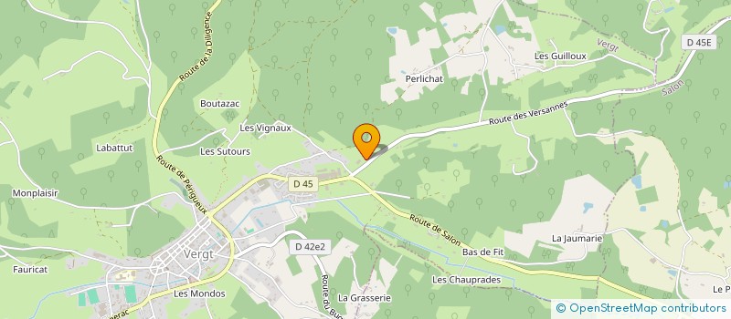 localisation de l'entreprise MONSIEUR PATRICK AUBLANT à VERGT