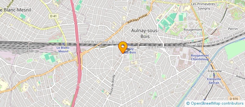 localisation de l'entreprise MONSIEUR PATRICK AUBUGEAU à AULNAY-SOUS-BOIS