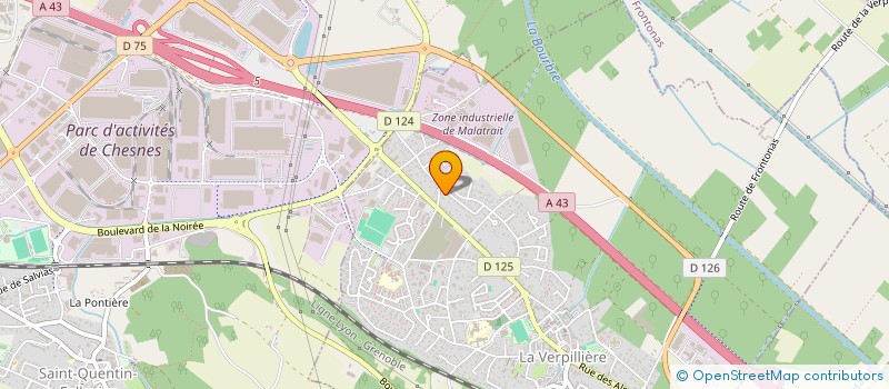 localisation de l'entreprise MONSIEUR PATRICK AUFRESNE  LA VERPILLIERE