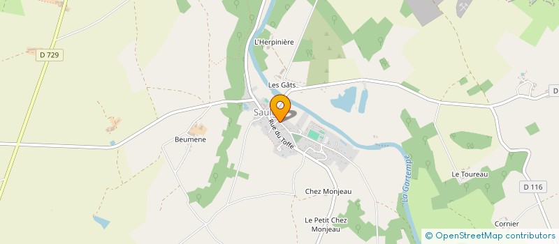 localisation de l'entreprise MONSIEUR PATRICK AUGRIS  SAULGE