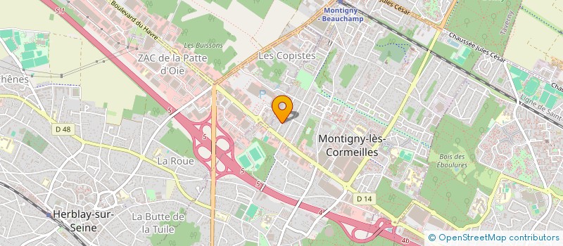 localisation de l'entreprise MONSIEUR PATRICK AUPIN  MONTIGNY-LES-CORMEILLES