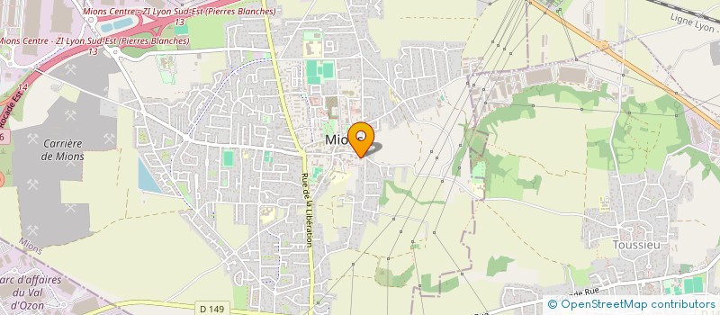 localisation de l'entreprise MONSIEUR PATRICK AURELLE  MIONS