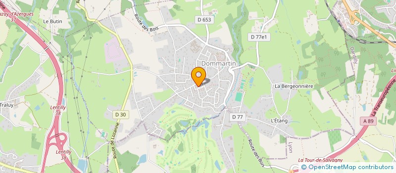 localisation de l'entreprise MONSIEUR PATRICK AUVRAY  DOMMARTIN