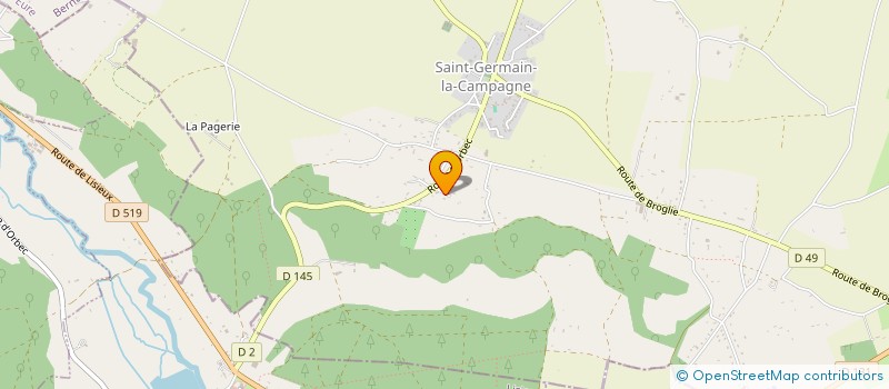 localisation de l'entreprise MONSIEUR PATRICK AVENEL  ST GERMAIN LA CAMPAGNE