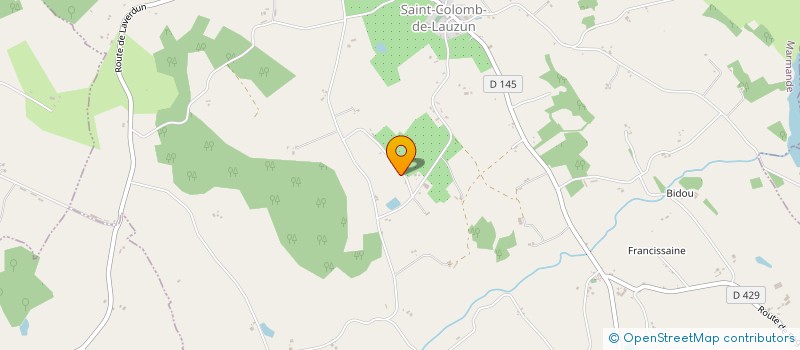 localisation de l'entreprise MONSIEUR PATRICK BABU  SAINT-COLOMB-DE-LAUZUN