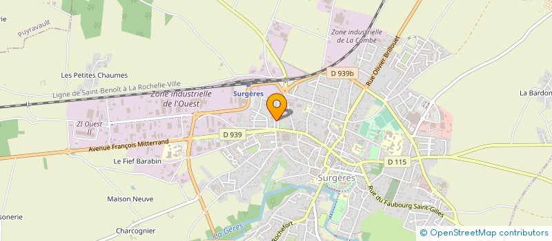 localisation de l'entreprise MONSIEUR PATRICK BADER  SURGERES