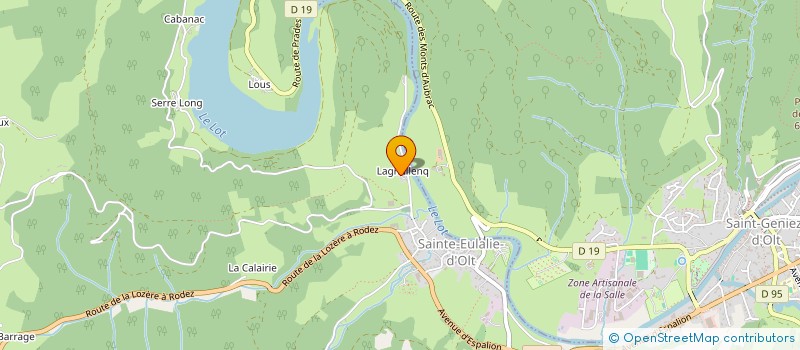 localisation de l'entreprise MONSIEUR PATRICK BADILIAN  SAINT GENIEZ D'OLT ET D'AUBRAC