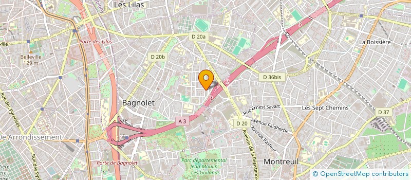 localisation de l'entreprise MONSIEUR PATRICK BAICHE à BAGNOLET