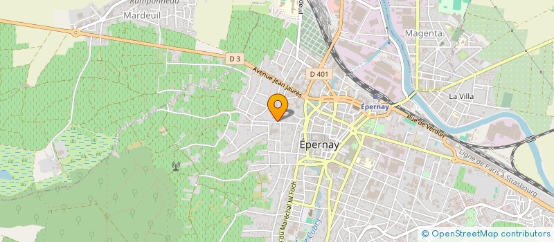 localisation de l'entreprise MONSIEUR PATRICK BAILLOT  EPERNAY