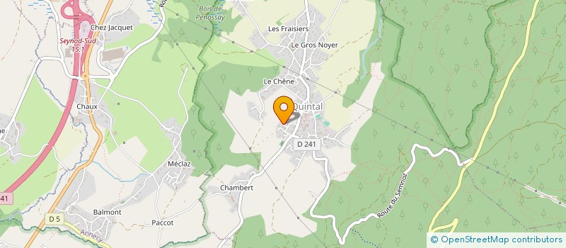 localisation de l'entreprise MONSIEUR PATRICK BALADIE  QUINTAL