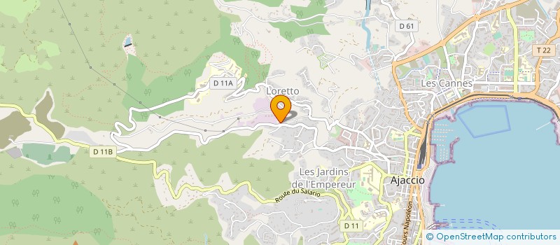 localisation de l'entreprise MONSIEUR PATRICK BALDI à AJACCIO