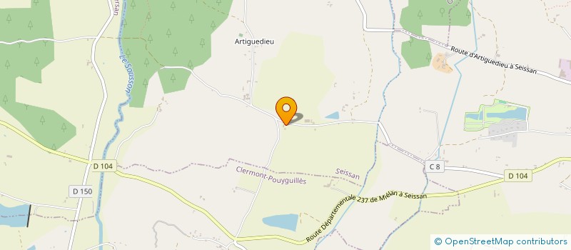 localisation de l'entreprise MONSIEUR PATRICK BALLET  MONCORNEIL-GRAZAN