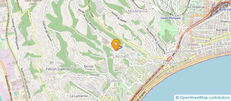 localisation de l'entreprise MONSIEUR PATRICK BAQUE à NICE