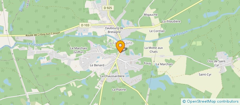 localisation de l'entreprise MONSIEUR PATRICK BARBARY  LA FERTE-SAINT-CYR