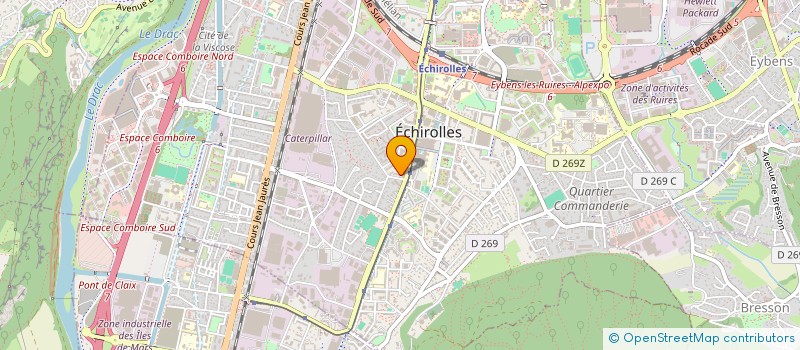 localisation de l'entreprise MONSIEUR PATRICK BARBE à ECHIROLLES