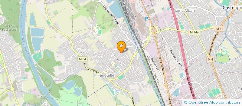 localisation de l'entreprise MONSIEUR PATRICK BARBEAU  FENOUILLET