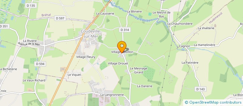 localisation de l'entreprise MONSIEUR PATRICK BARBEDETTE  COUDEVILLE-SUR-MER