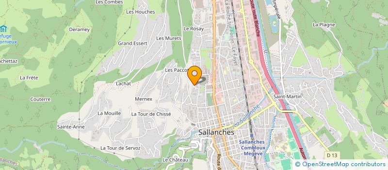 localisation de l'entreprise MONSIEUR PATRICK BARDIN  SALLANCHES