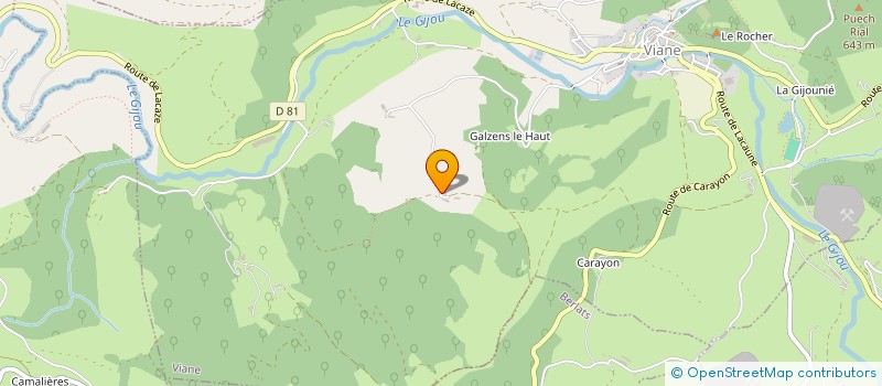 localisation de l'entreprise MONSIEUR PATRICK BARDOU  VIANE