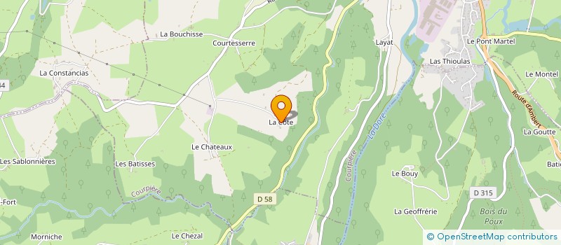 localisation de l'entreprise MONSIEUR PATRICK BARGE  VOLLORE-MONTAGNE