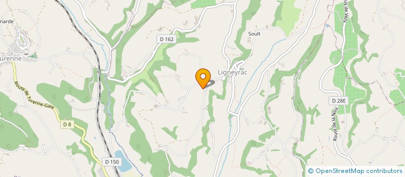 localisation de l'entreprise MONSIEUR PATRICK BARNARD  LIGNEYRAC