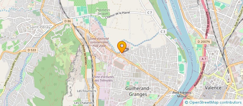 localisation de l'entreprise MONSIEUR PATRICK BARRAT  GUILHERAND-GRANGES