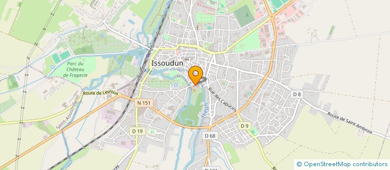localisation de l'entreprise MONSIEUR PATRICK BARRAULT à ISSOUDUN