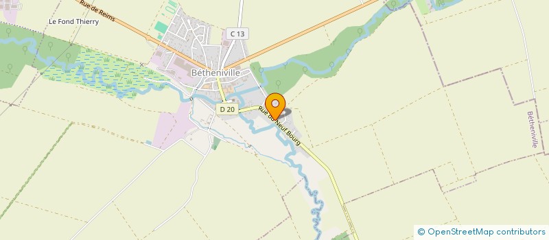 localisation de l'entreprise MONSIEUR PATRICK BARRE  BETHENIVILLE