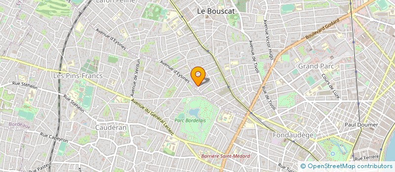 localisation de l'entreprise MONSIEUR PATRICK BARRERE à LE BOUSCAT