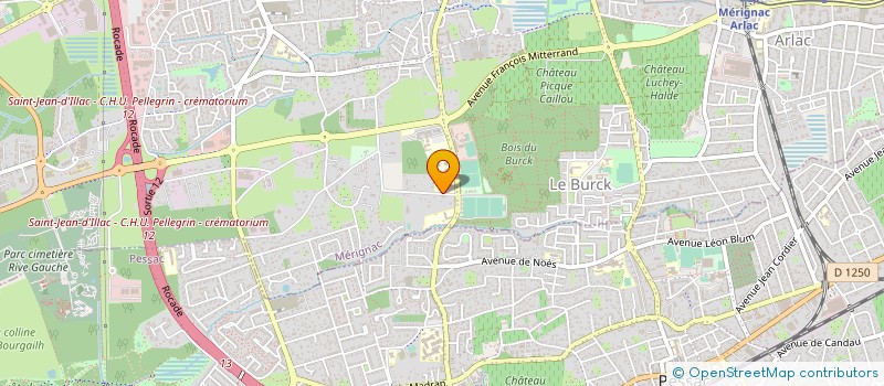 localisation de l'entreprise MONSIEUR PATRICK BARRES  MERIGNAC