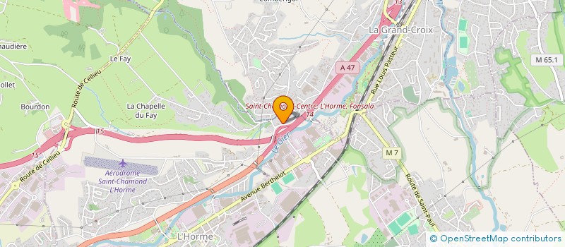 localisation de l'entreprise MONSIEUR PATRICK BARROLLIER  L'HORME