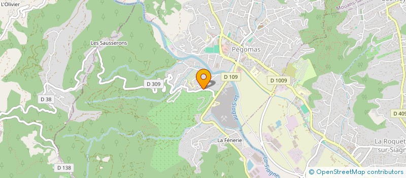 localisation de l'entreprise MONSIEUR PATRICK BASSET  PEGOMAS