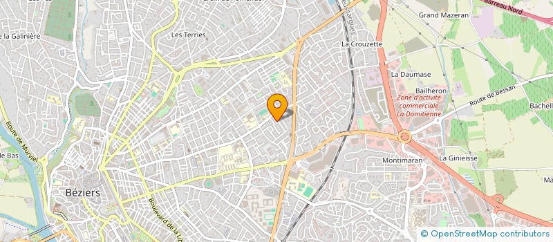 localisation de l'entreprise MONSIEUR PATRICK BASTY  BEZIERS